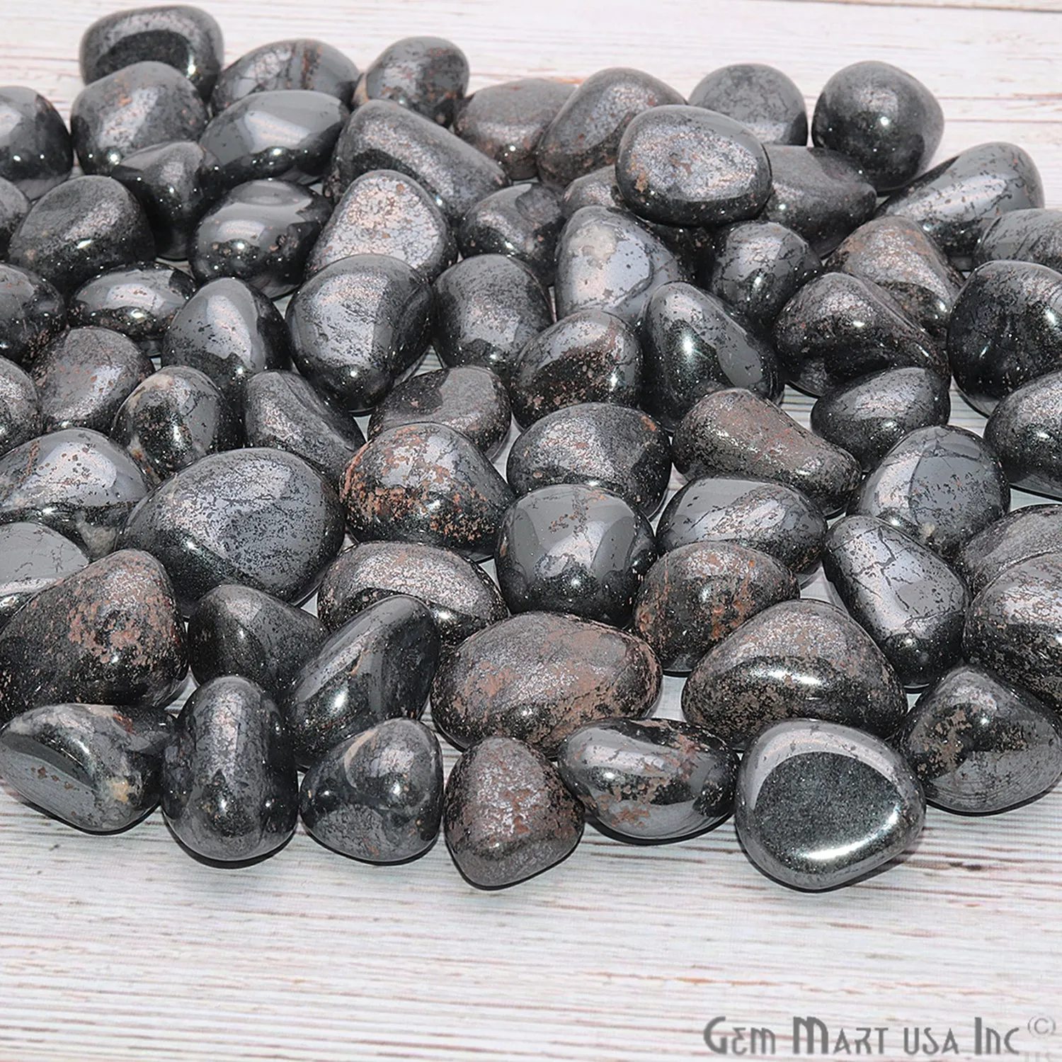 3.53oz Lot Copper Agate Tumbled, Reiki Healing, Beach Stone, Wiccan Stone