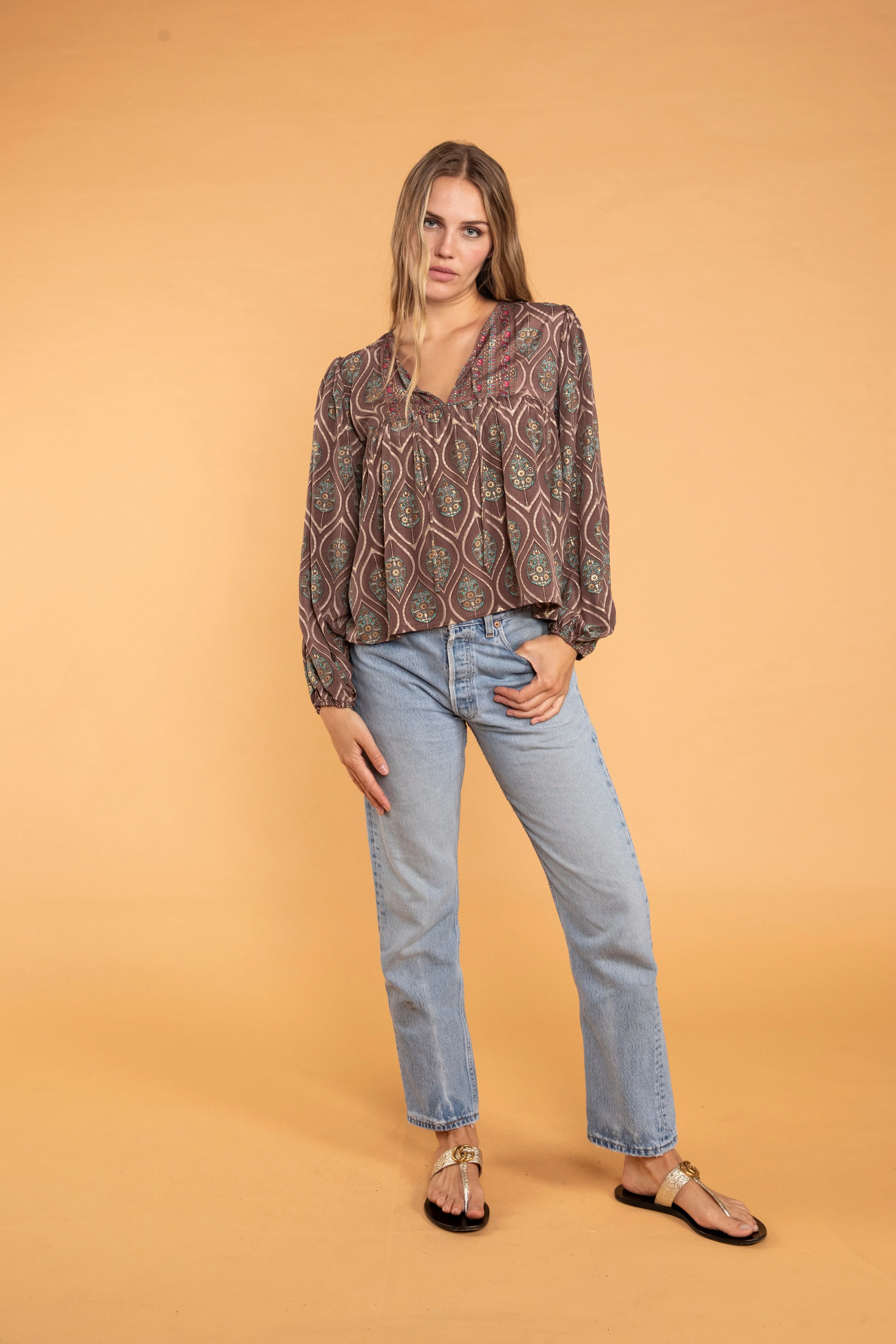 Asmee Billow Sleeve Blouse