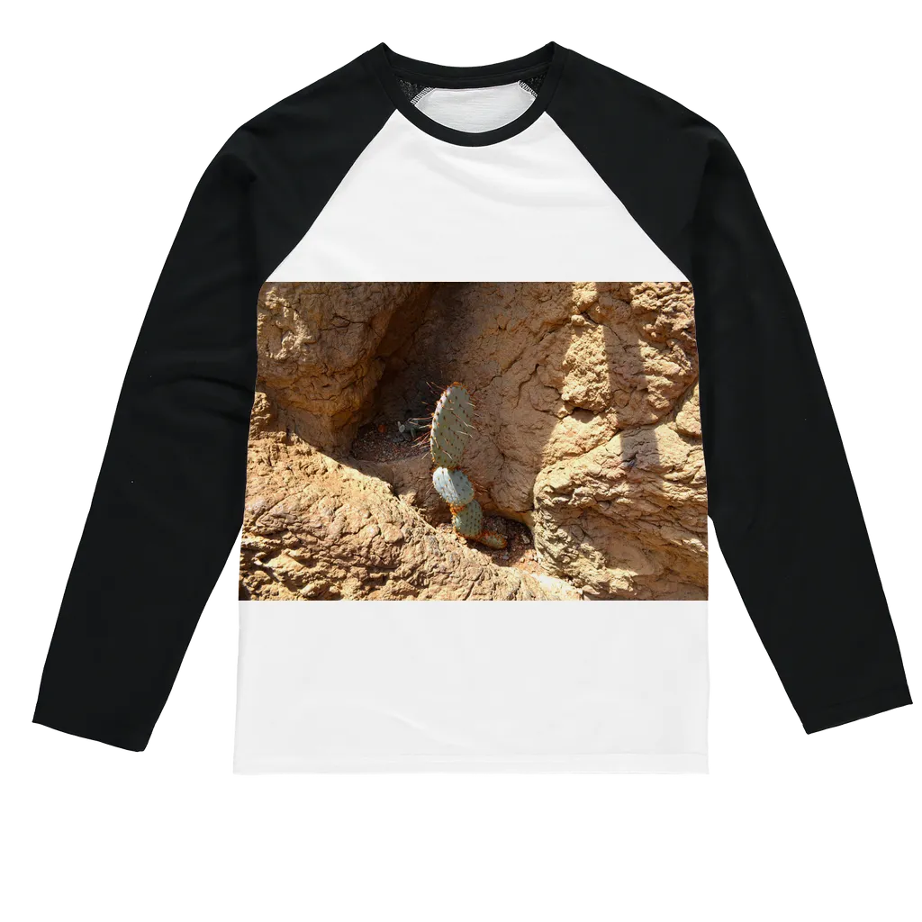 Cactus Sublimation Baseball Long Sleeve T-Shirt