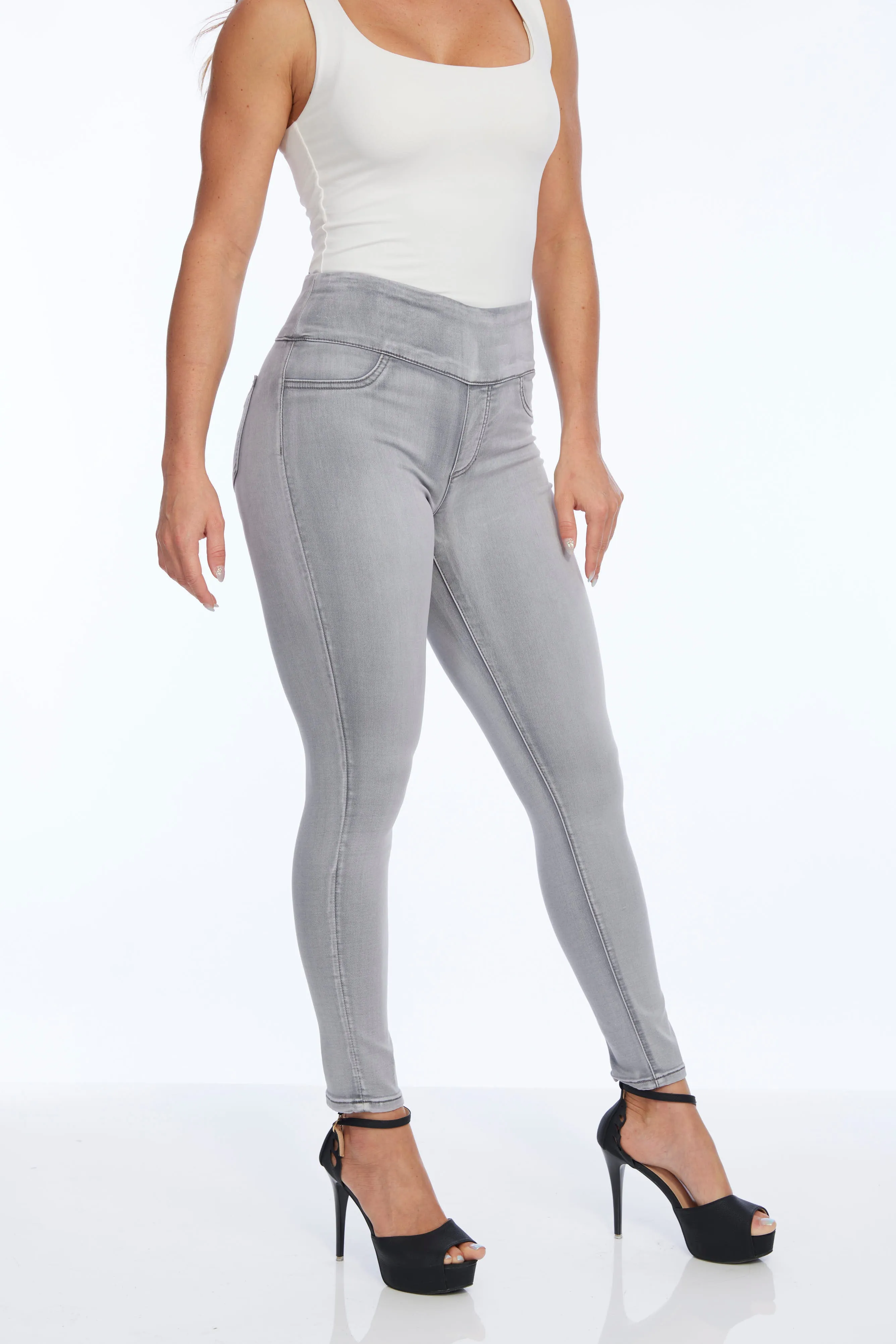 Concrete Grey Skinny Jeans LIOR | Jane