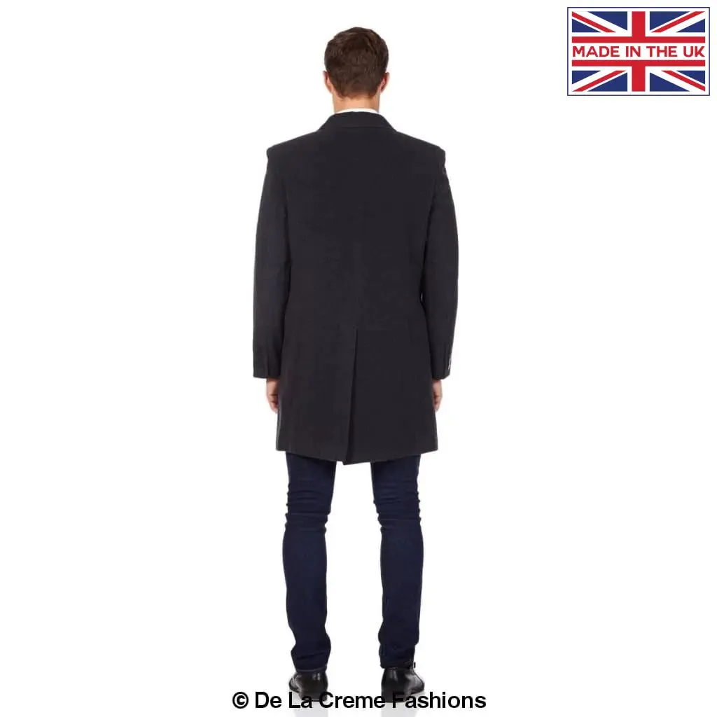 De La Creme MAN - Wool Blend Single Breasted Retro Mod Coat