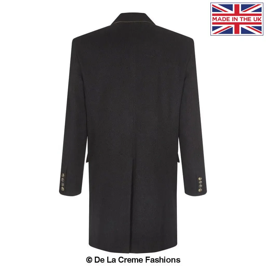 De La Creme MAN - Wool Blend Single Breasted Retro Mod Coat