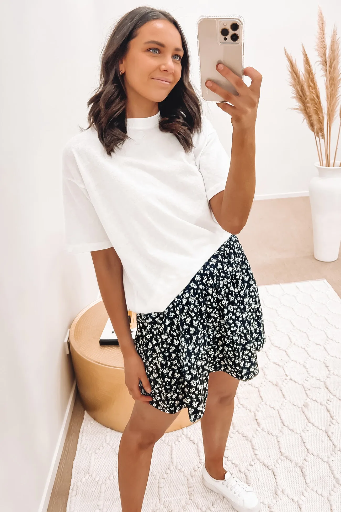 Elly Floral Mini Skirt Print