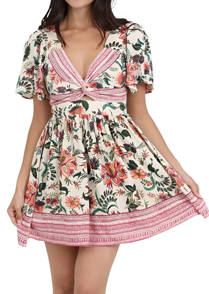 Gardenia Twist Front Dress