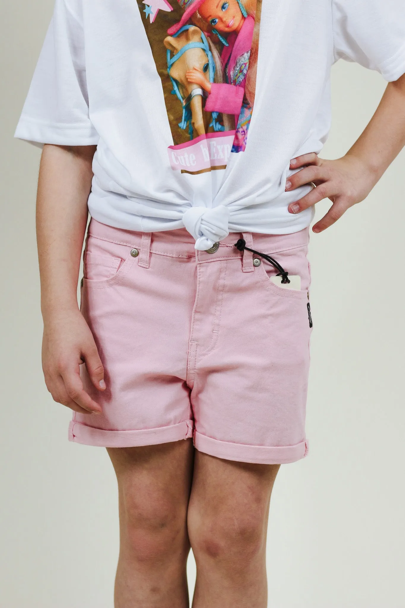 Girls Pink Shorts By Silver Jean Co