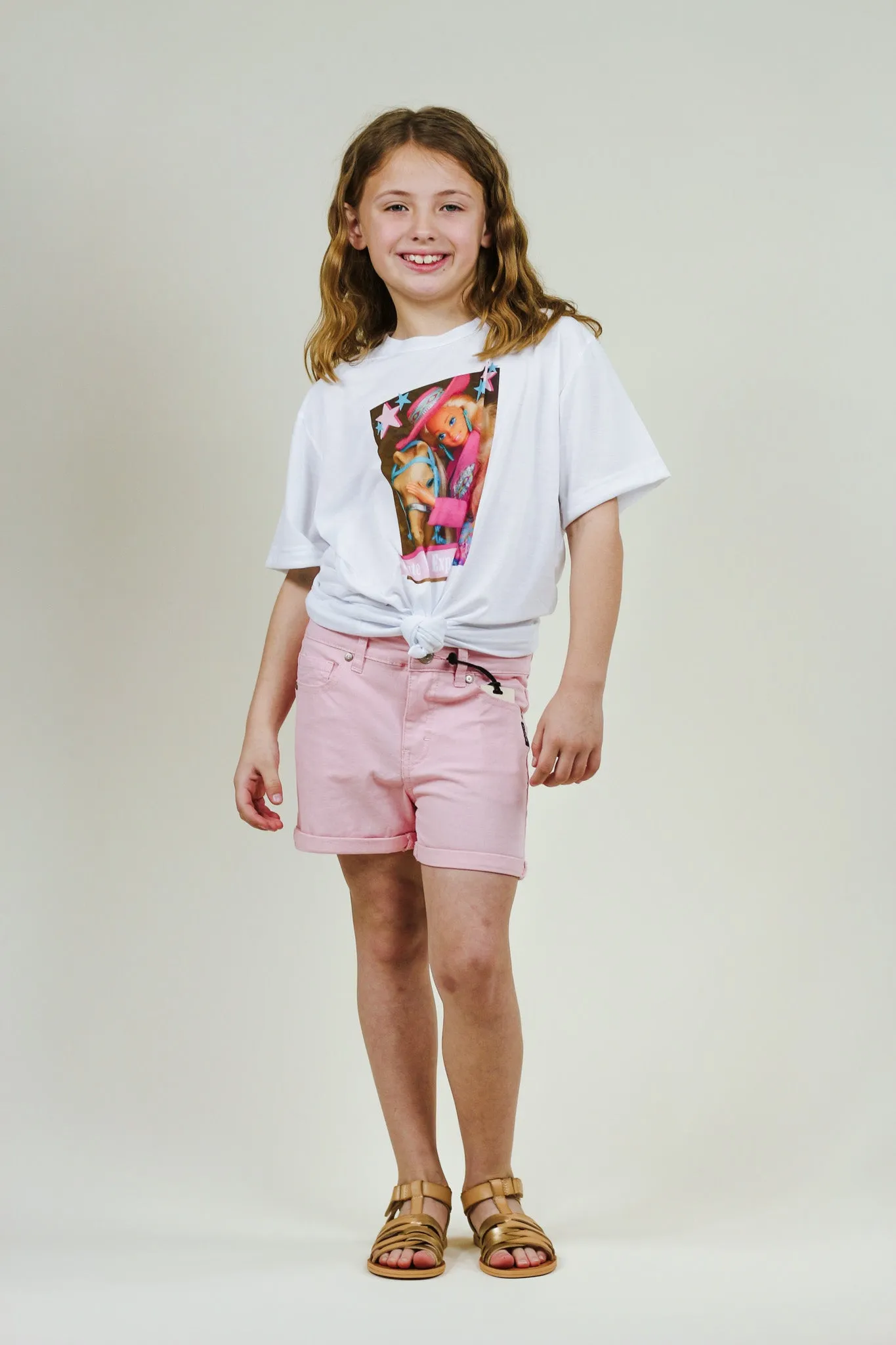 Girls Pink Shorts By Silver Jean Co