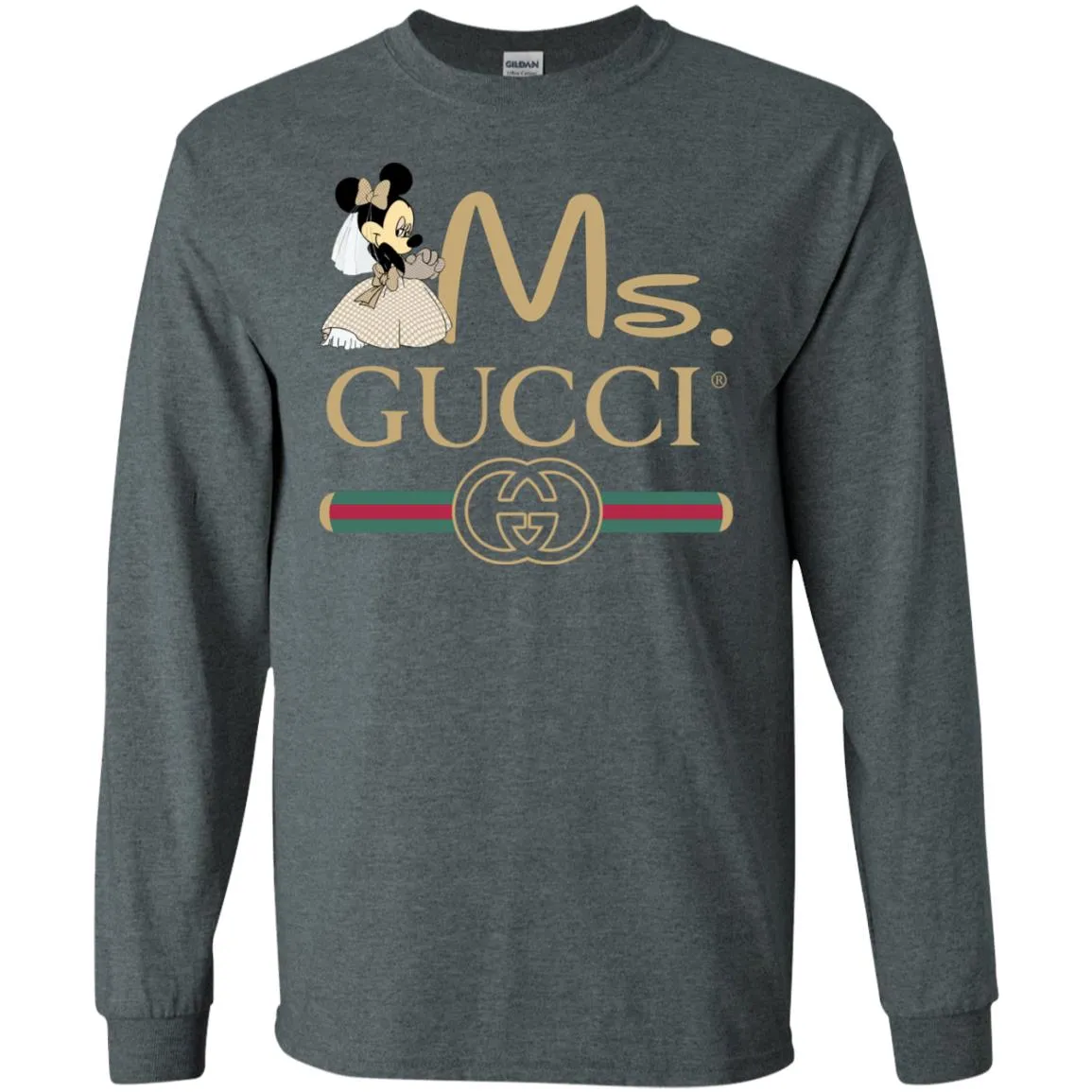 Gucci Couple Disney Ms Minnie Valentine's Day T-shirt Men Long Sleeve Shirt