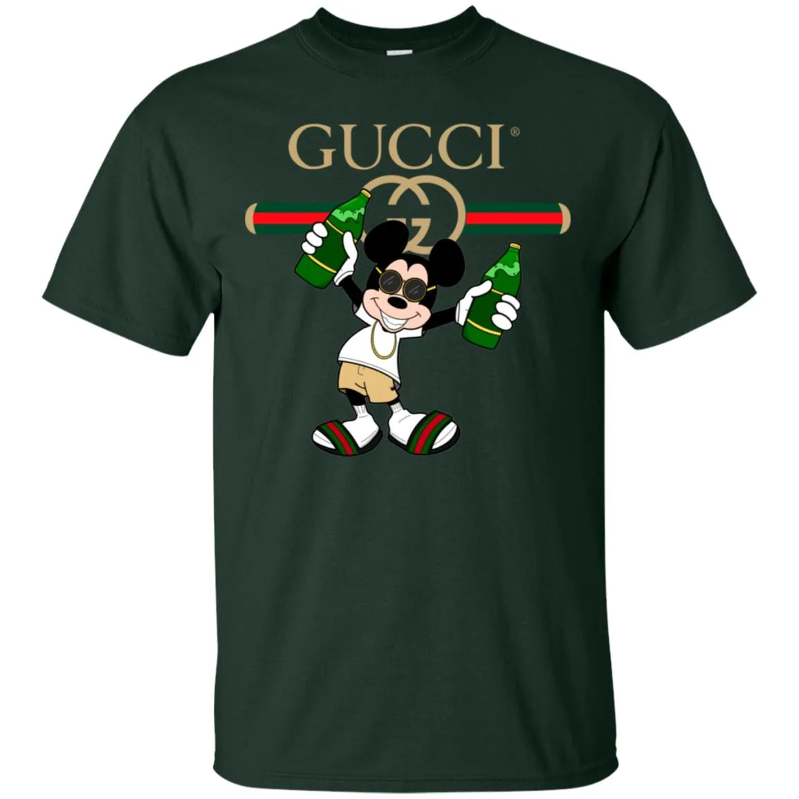 Gucci Mickey Mouse Top Trending T-shirt Men Cotton T-Shirt