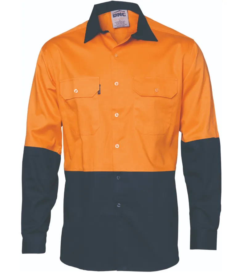 HiVis Cool-Breeze Vertical Vented Cotton Long Sleeve