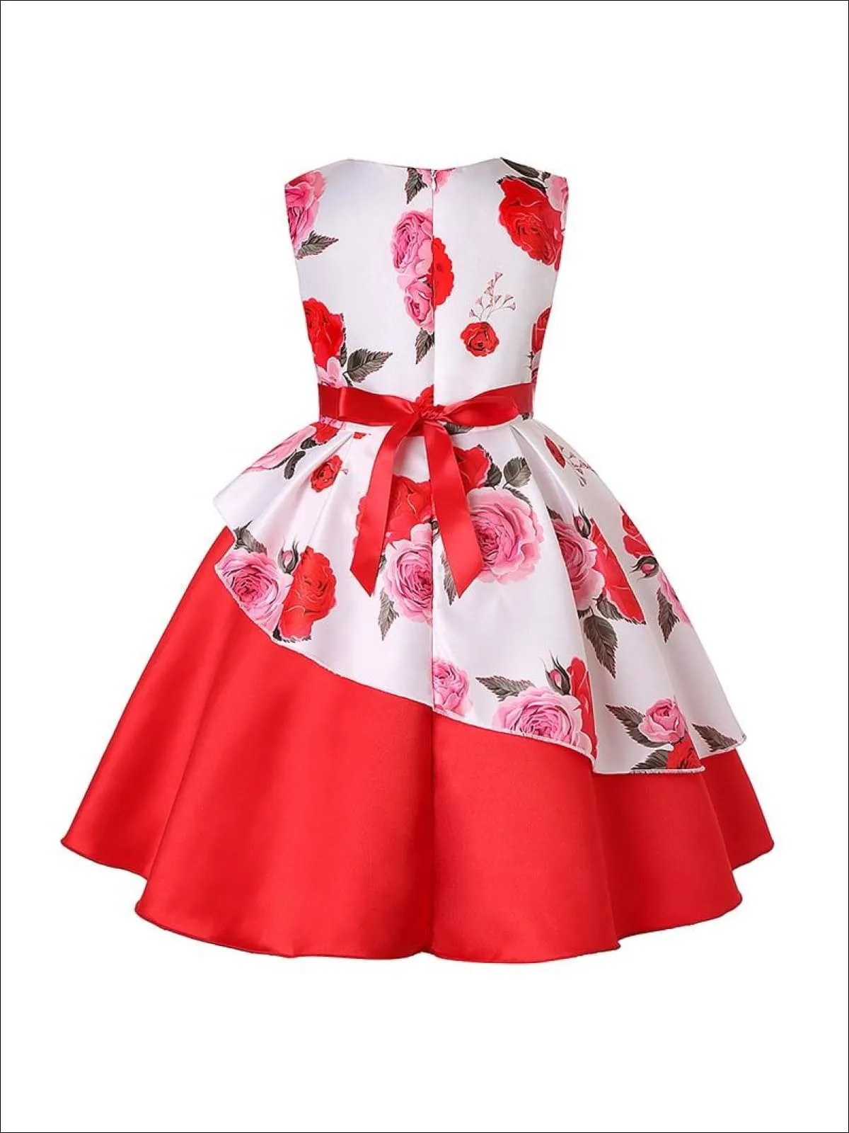 In Full Bloom Tiered Floral Dress