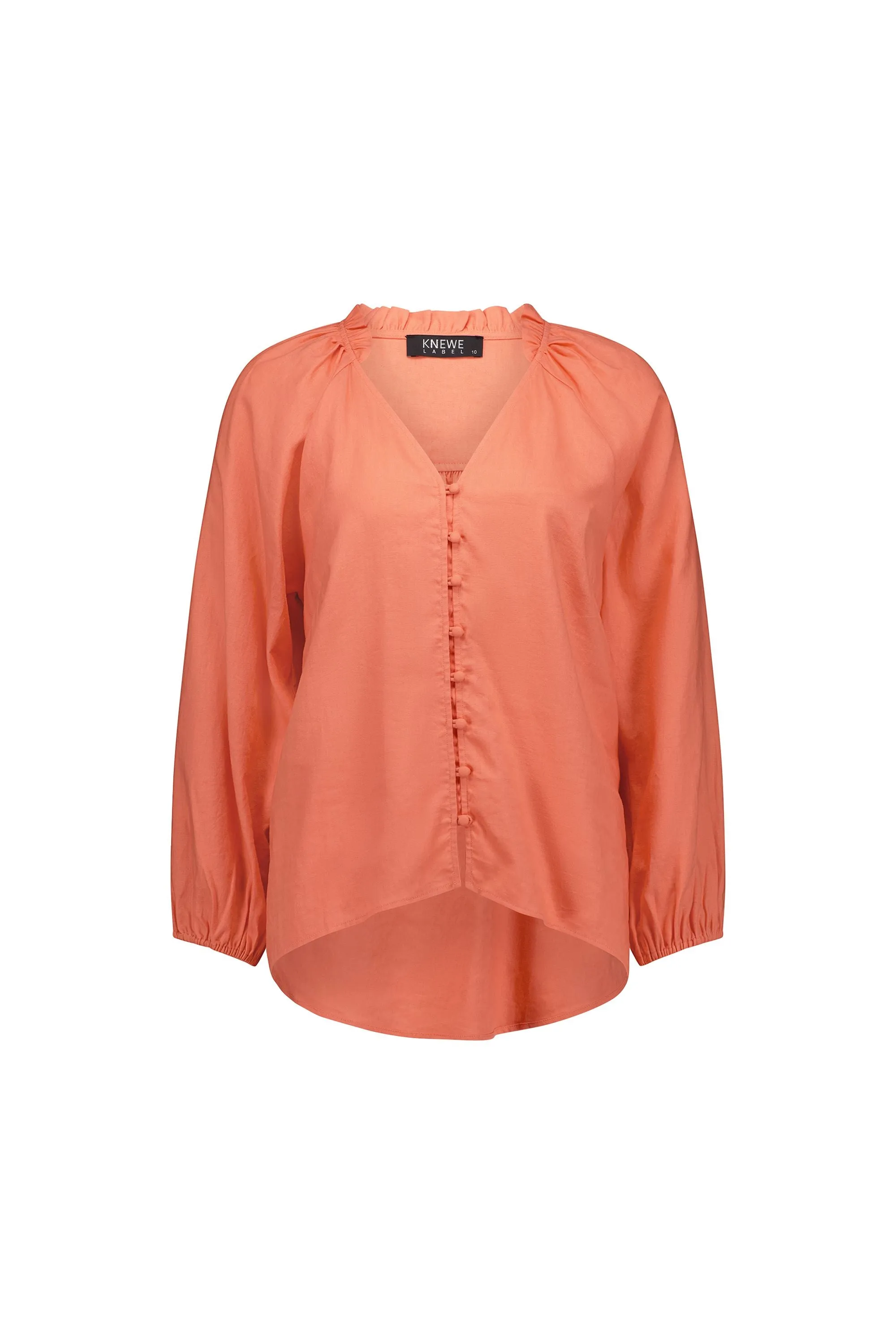 Knewe - Portia Shirt-Coral