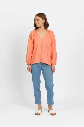 Knewe - Portia Shirt-Coral