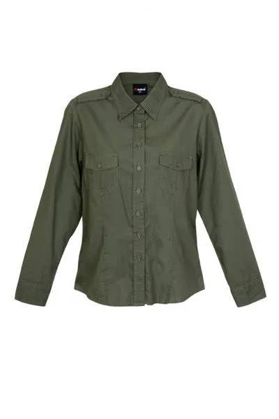 Ladies Long Sleeve Military Shirt