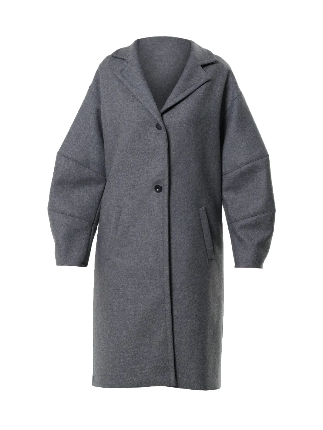 Long Gray Wool Coat