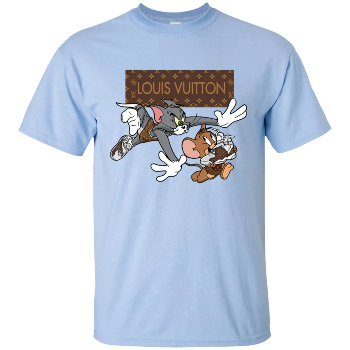 Louis Vuitton Cartoon Tom And Jerry T-shirt Men Cotton T-Shirt