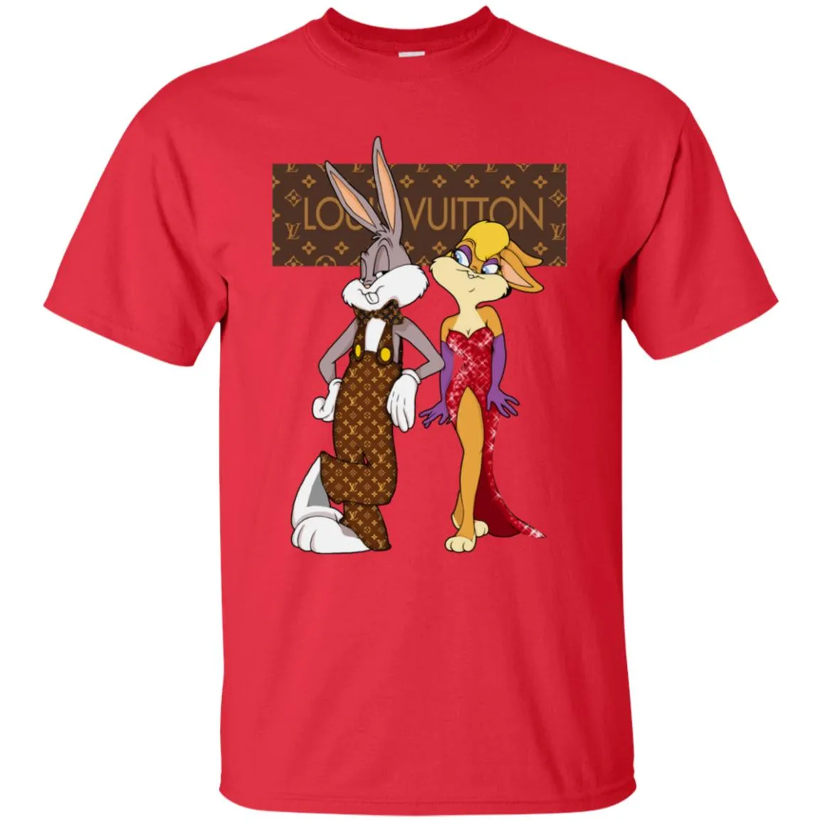 Louis Vuitton Rabbit Love Family T-shirt Men Cotton T-Shirt