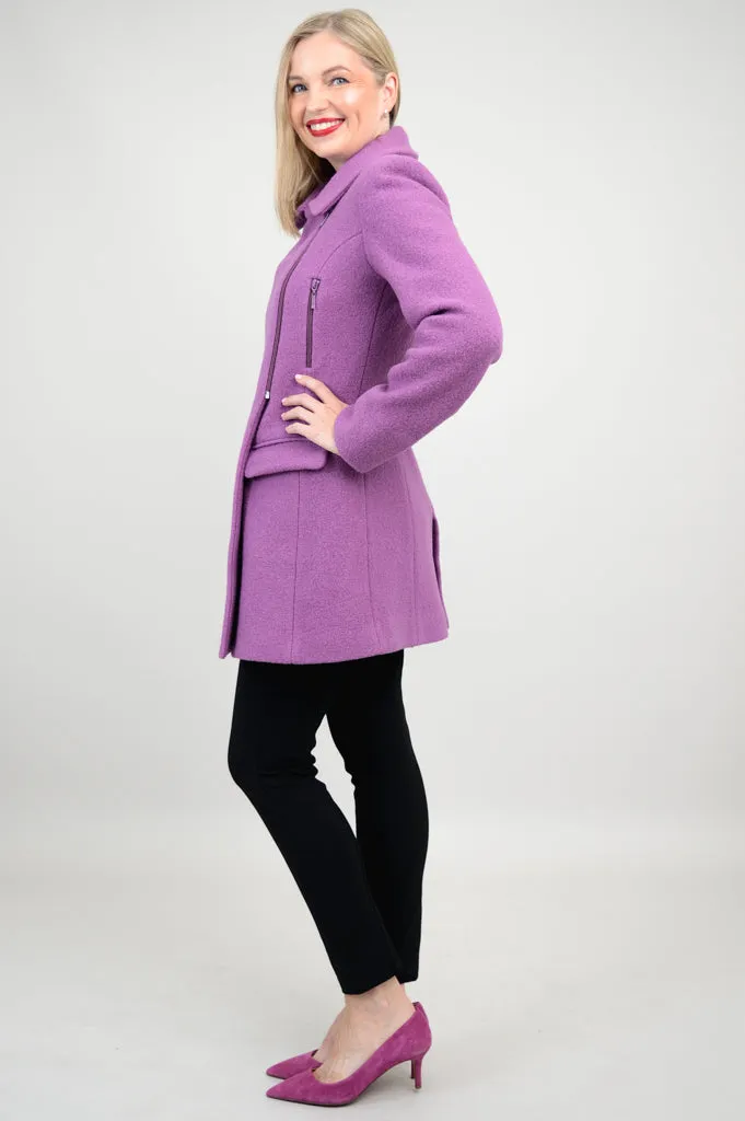 Lyon Coat, Lavender, Wool