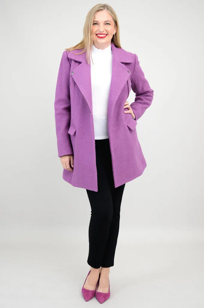 Lyon Coat, Lavender, Wool