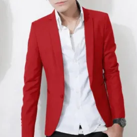 Mens Slim Fit Casual Blazer