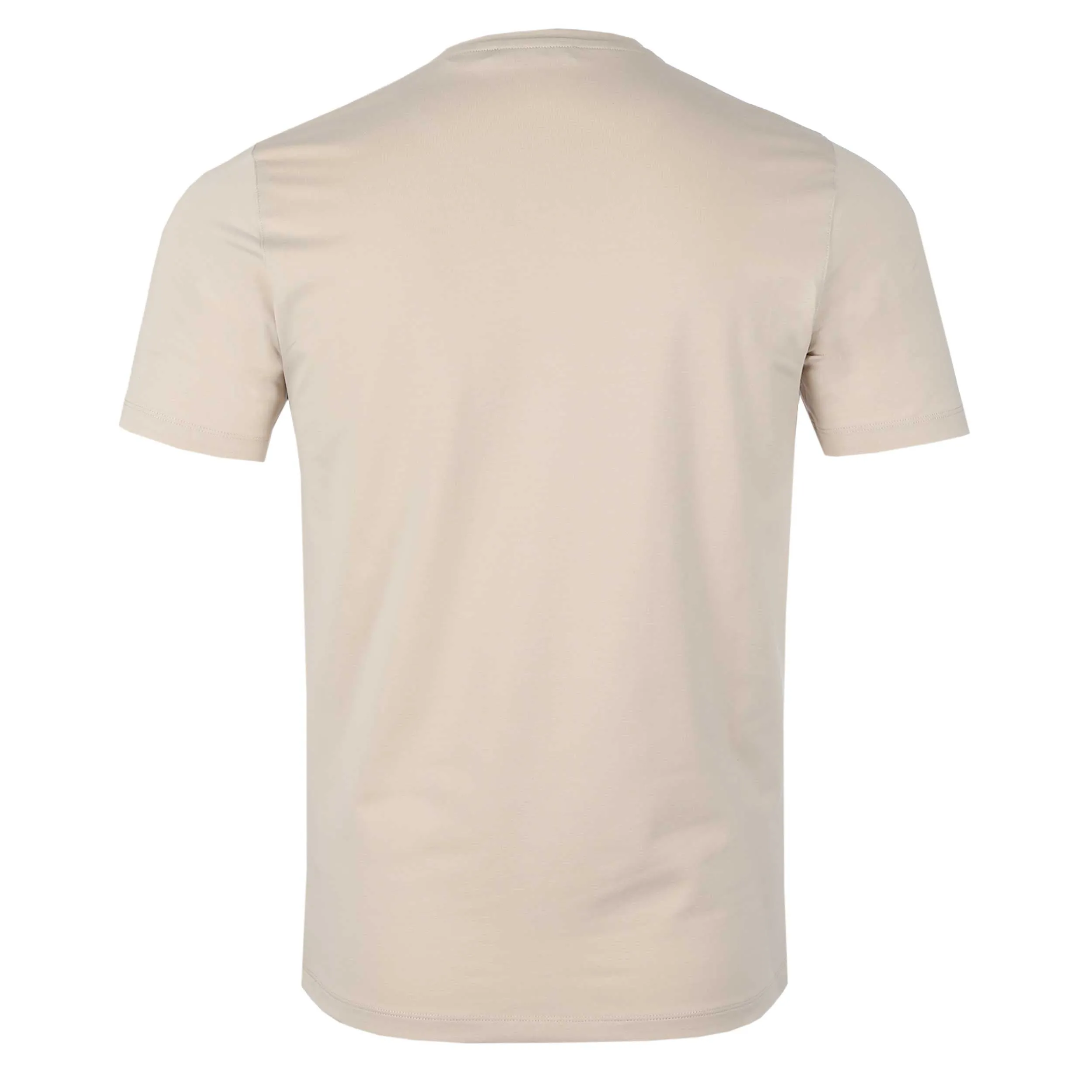 Remus Uomo Basic Crew Neck T Shirt in Stone