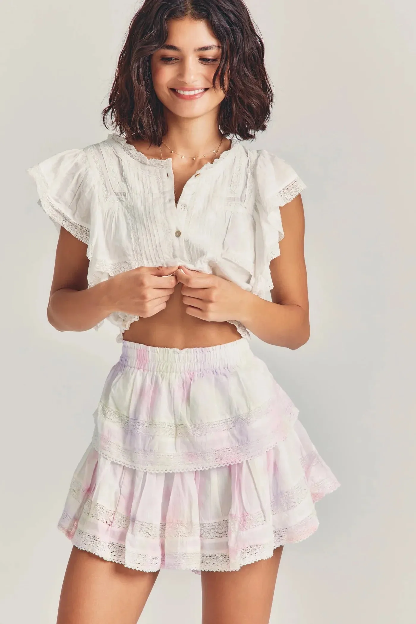 Ruffle Mini Skirt