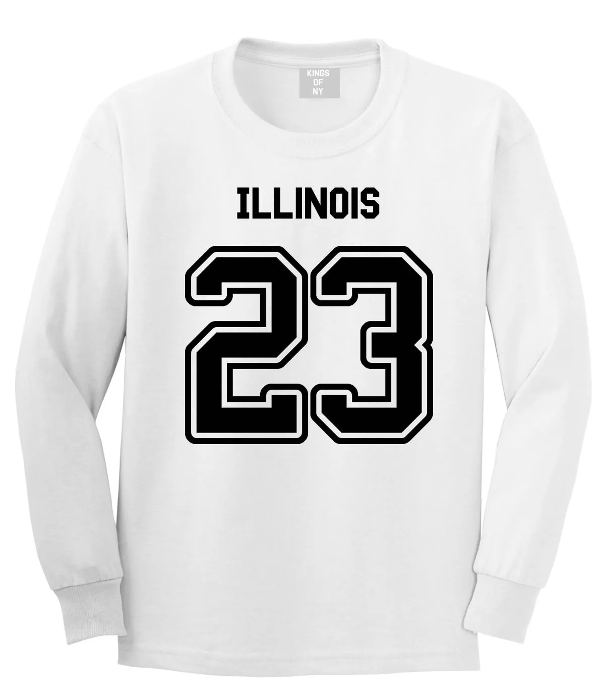 Sport Style Illinois 23 Team State Jersey Long Sleeve T-Shirt