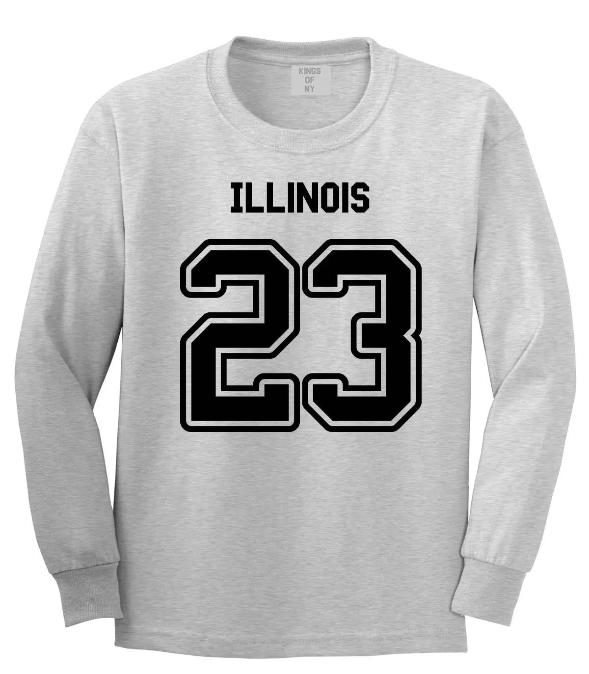 Sport Style Illinois 23 Team State Jersey Long Sleeve T-Shirt