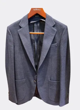 The Oxford Shop Navy Knit Sport Coat