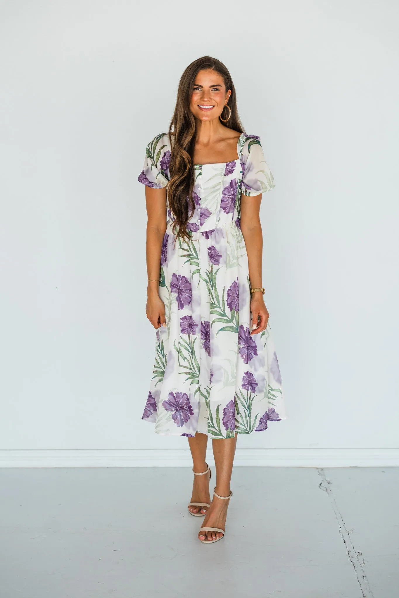 Where Happiness Begins Floral Dress